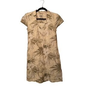 Tommy Bahama Two Palms Palmera Party Linen Collared  Dress